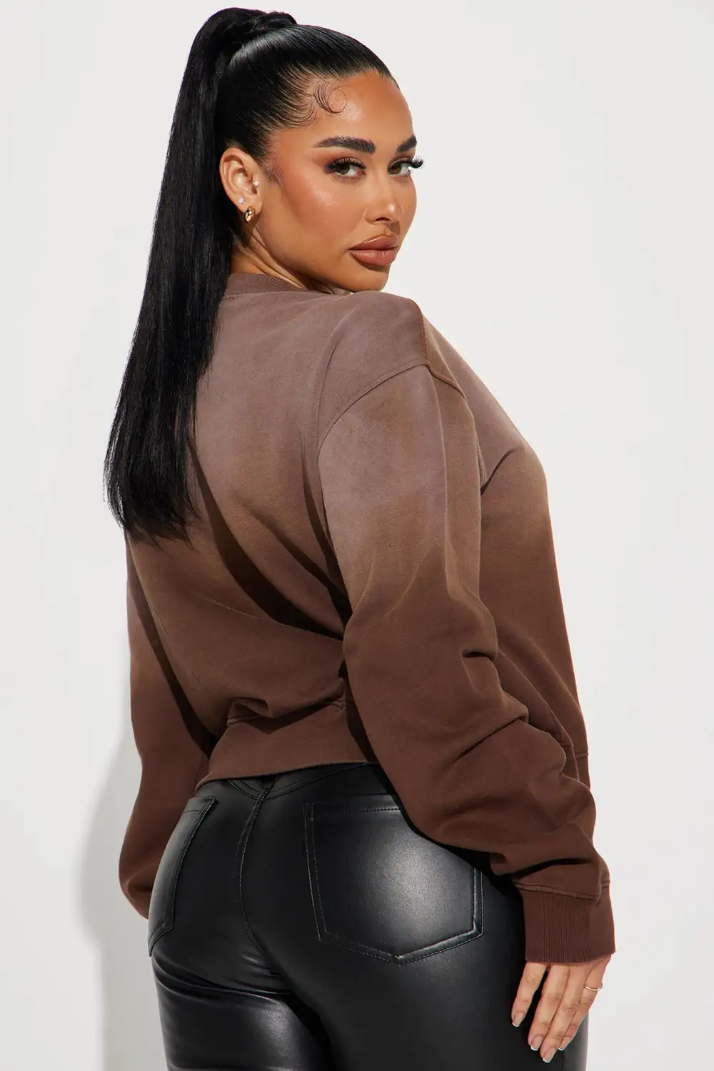 Lower Manhattan Washed Sweatshirt - Brown/combo