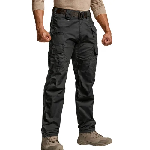 Men's Tactical Work Pants 9 Pockets Ripstop