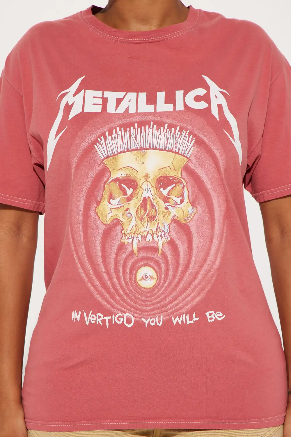 In Vertigo Metallica Tshirt - Rose