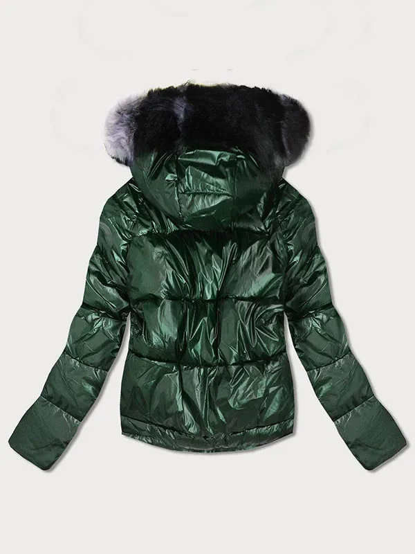 Ladies reversible green jacket
