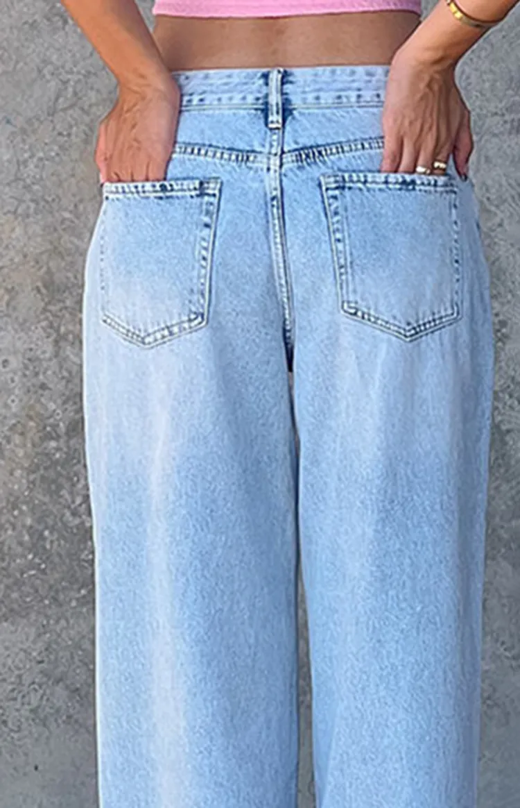 Light Wash Baggy Boyfriend Jeans