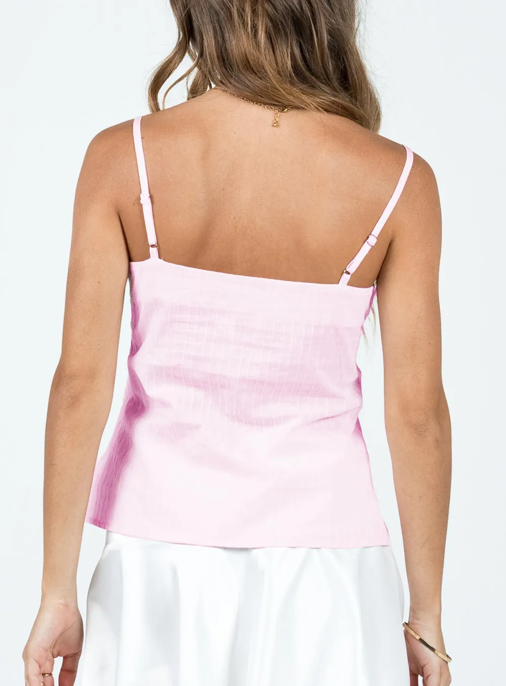 V-Neck Black Lace Trimmed Cami