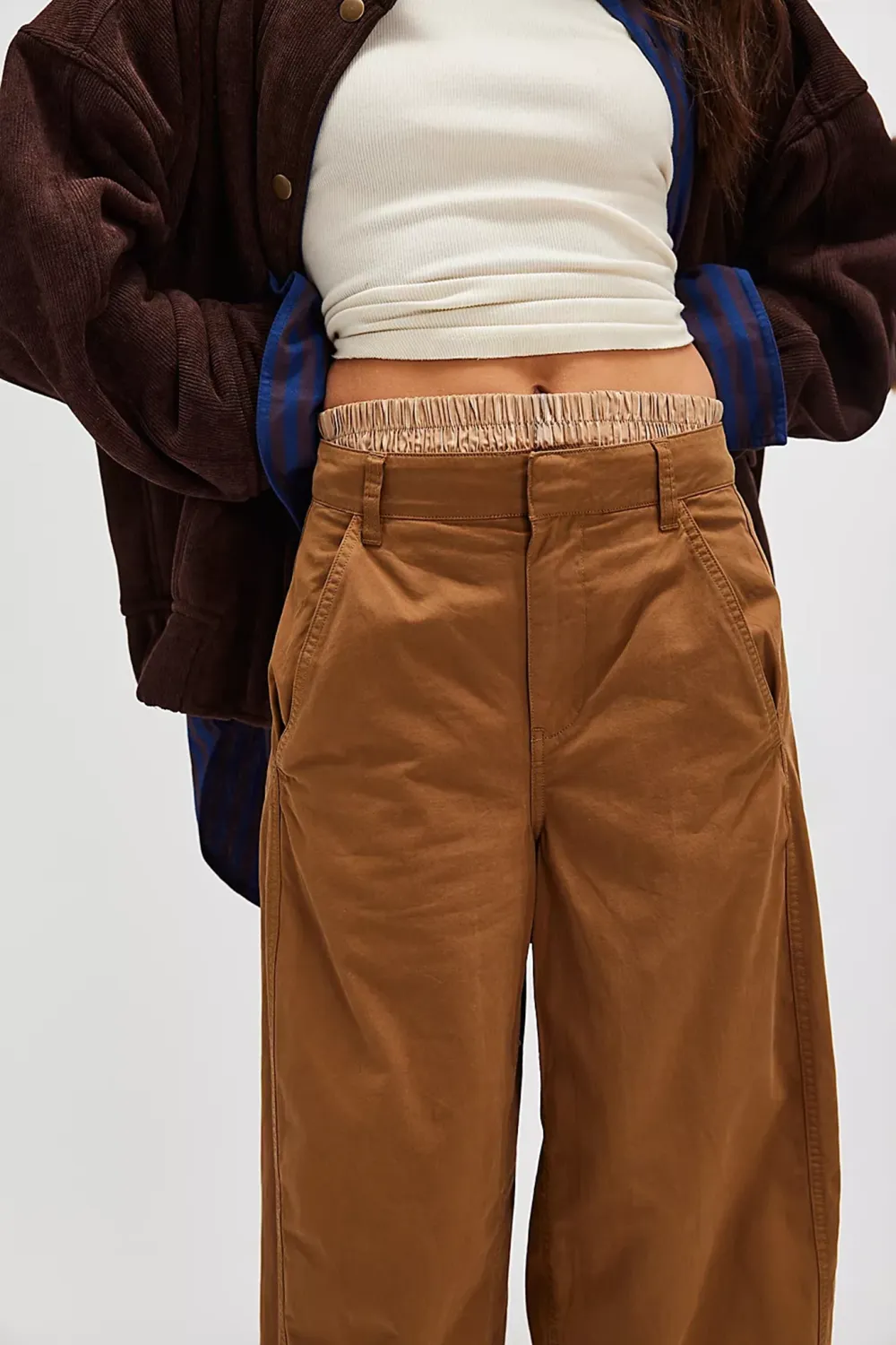 Utility Style Wide Leg Pants