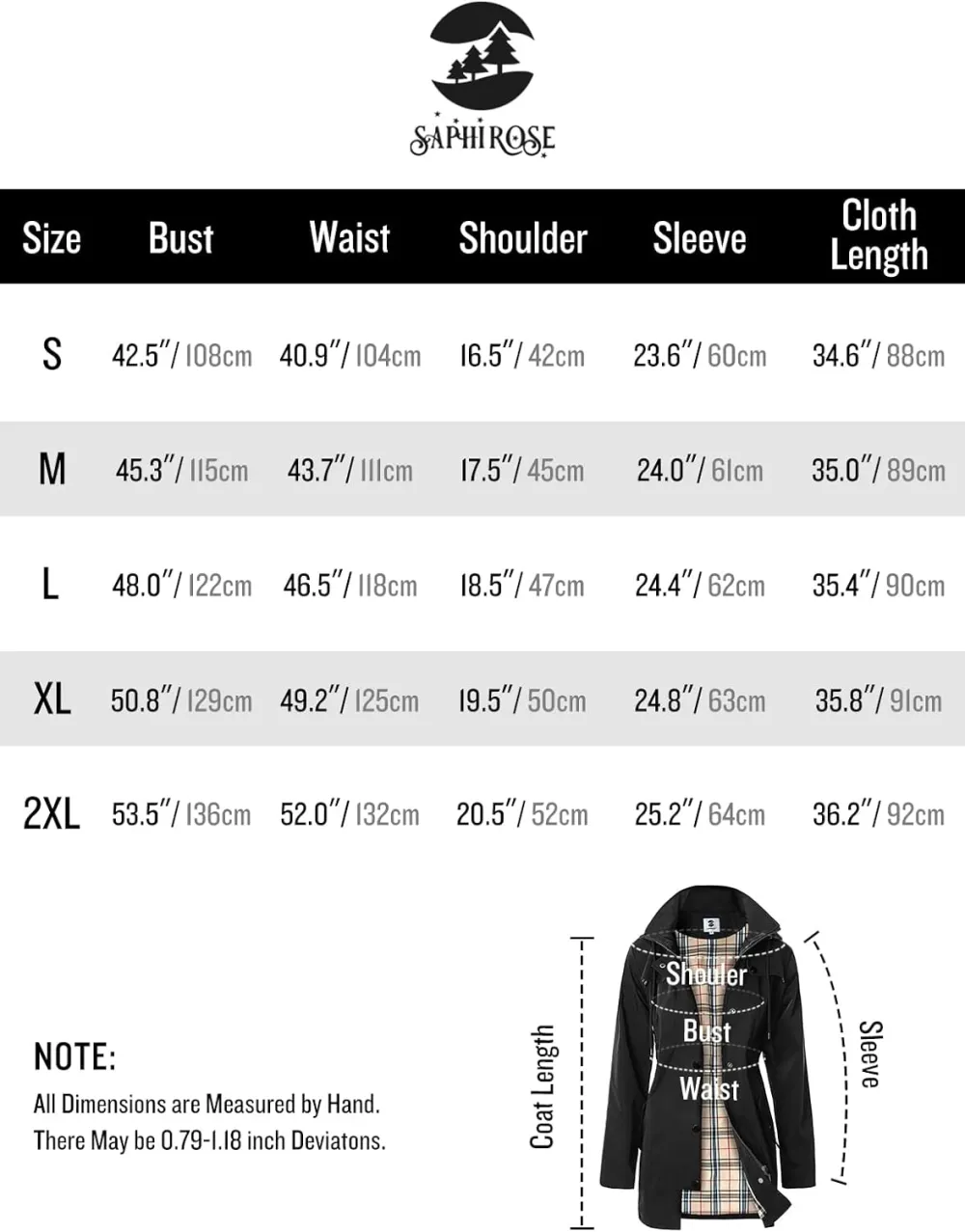 Women's Long Hooded Rain Jacket Outdoor Raincoat Windbreaker