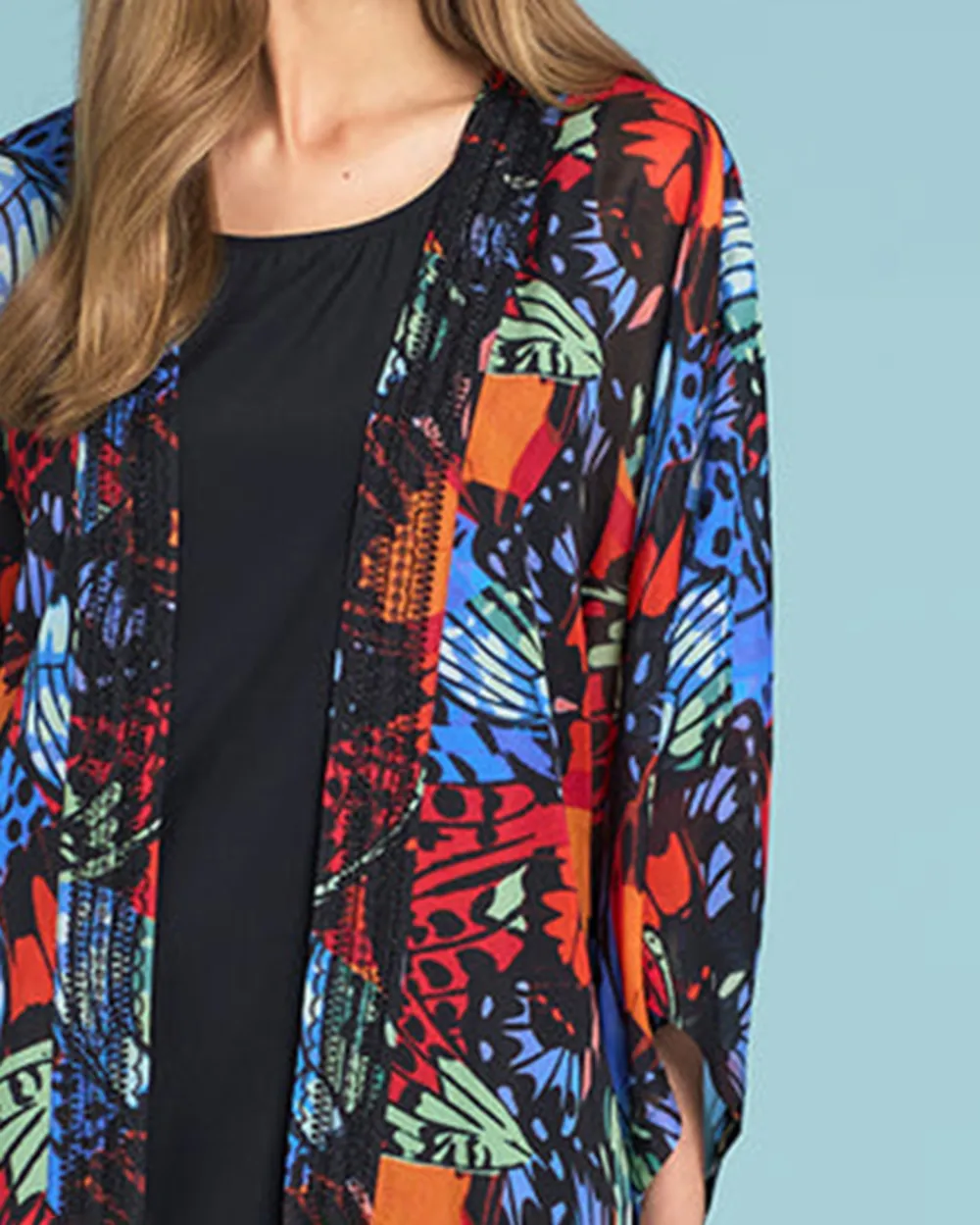 Floral Print Belted Duster Coat