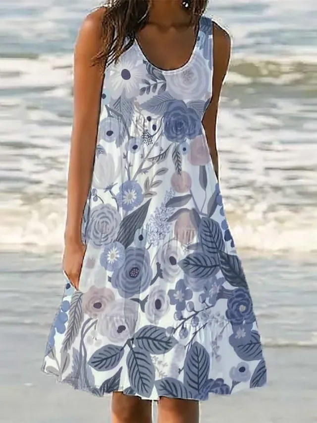 Women's White Dress Sundress Midi Dress Black And White Light Pink Green Sleeveless Pure Color Ruched Spring Summer Crew Neck Basic Boom Sale Dress S M L XL XXL 3XL 4XL 5XL