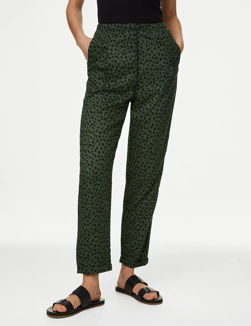 Womens Casual Tapered Trousers