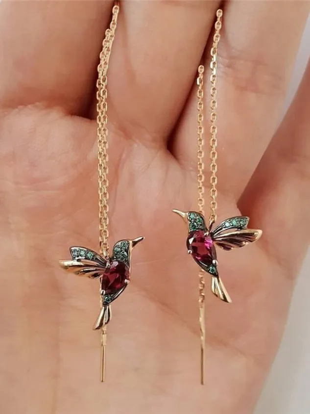 Bejeweled Bird Earrings(⚡Clearance Sale)