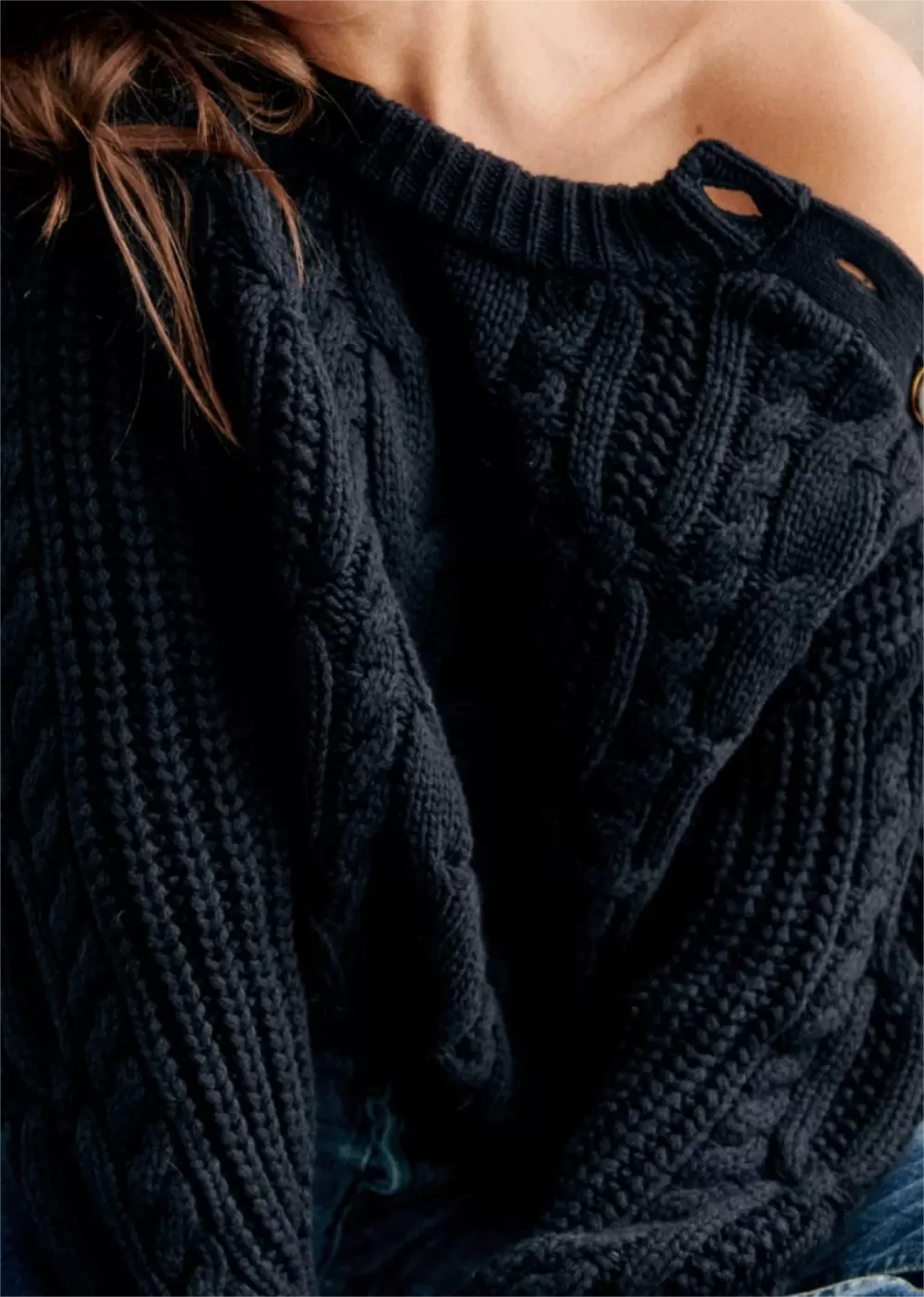 Cable Knit Detail Knitwear