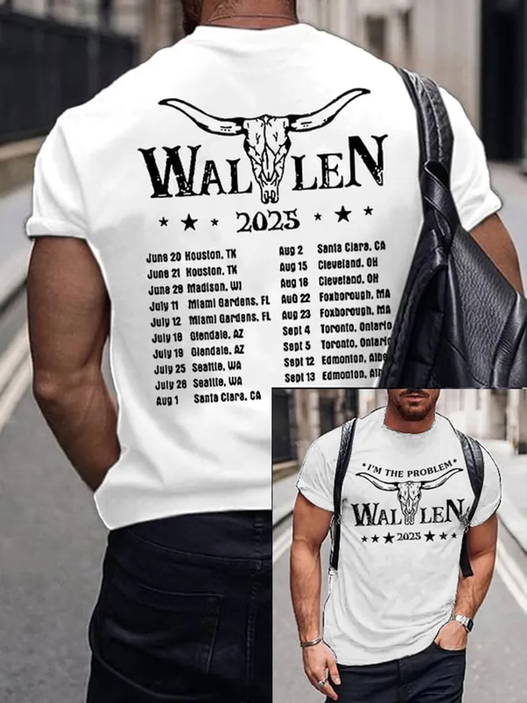 Men'S Shirt Wallwn 2025 T-Shirt