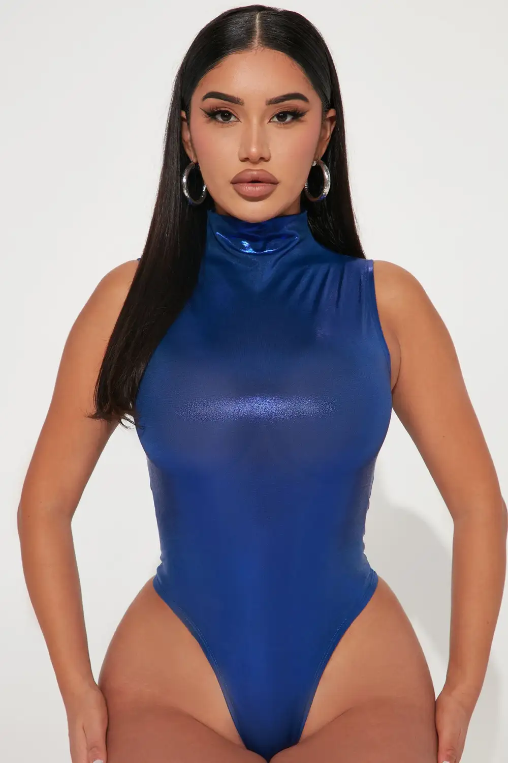 Kamara Metallic Bodysuit - Royal