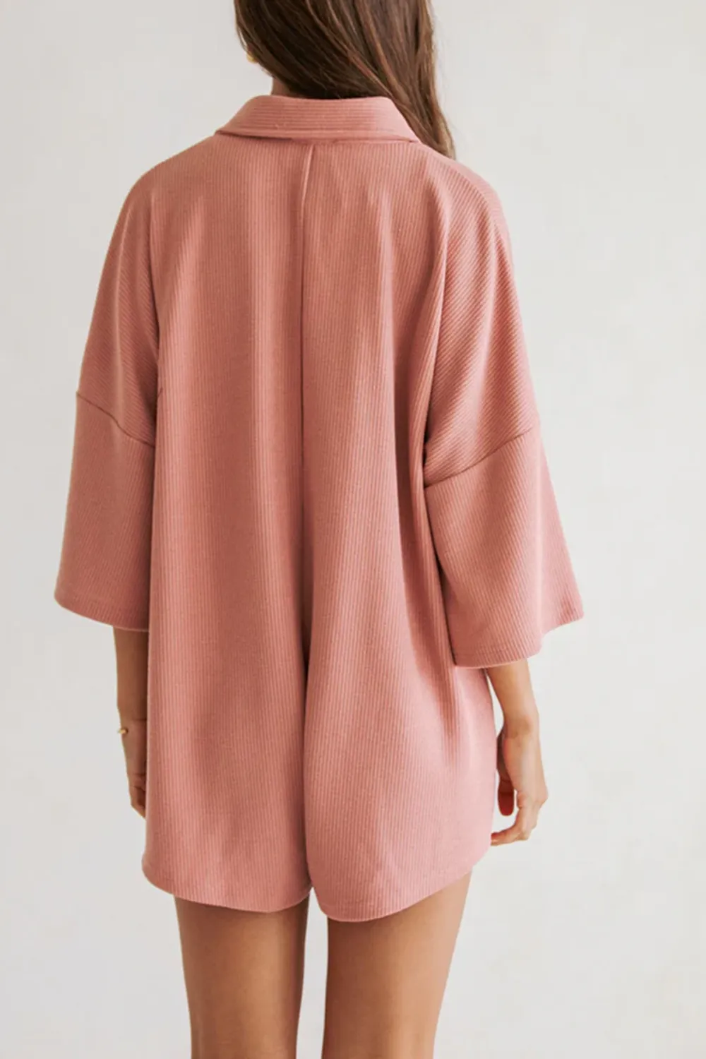 Loose Fit Corduroy Short Romper