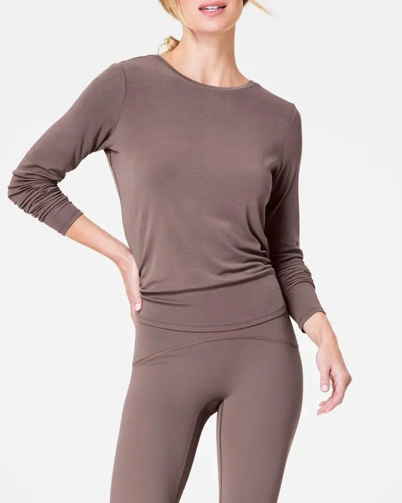 Long Sleeve Convertible Tie Top