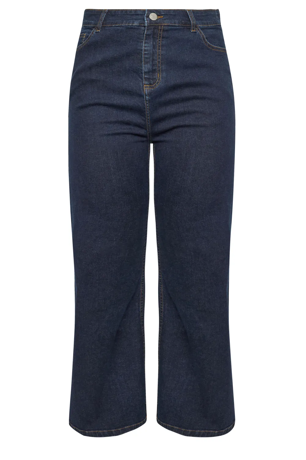 YOURS Curve Black Wide Leg Denim Jeans