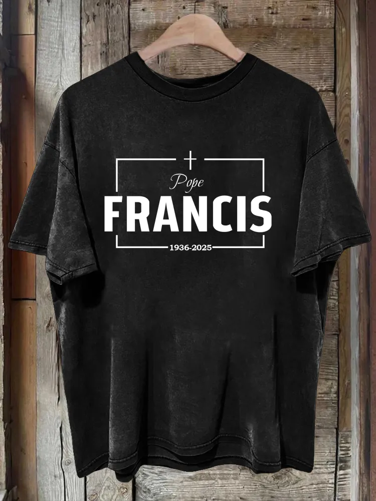 Men's 1936-2025 Print Short Sleeve Round Neck Cotton T-Shirt