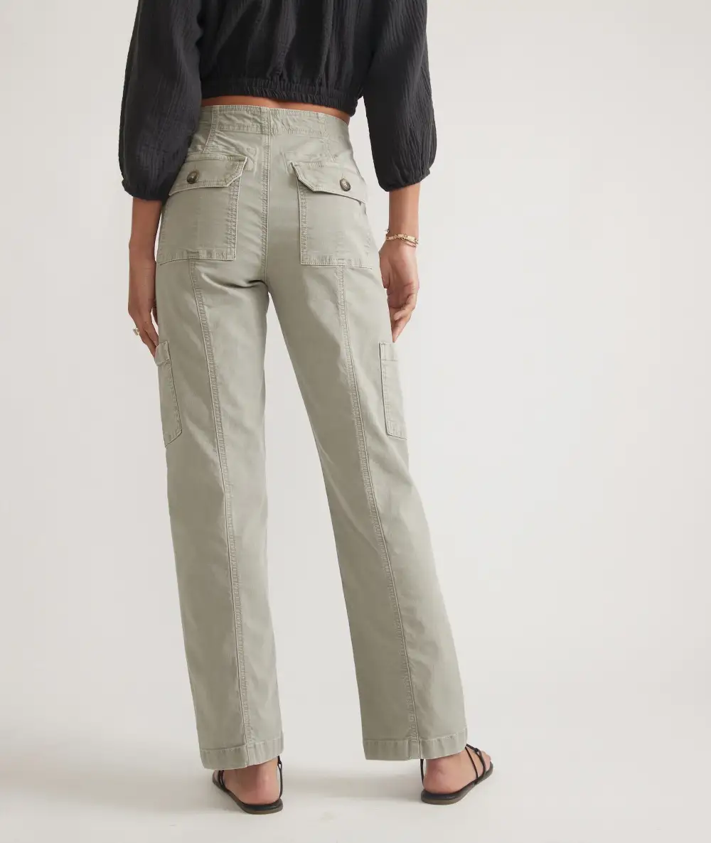 Khaki Cargo Utility Pants