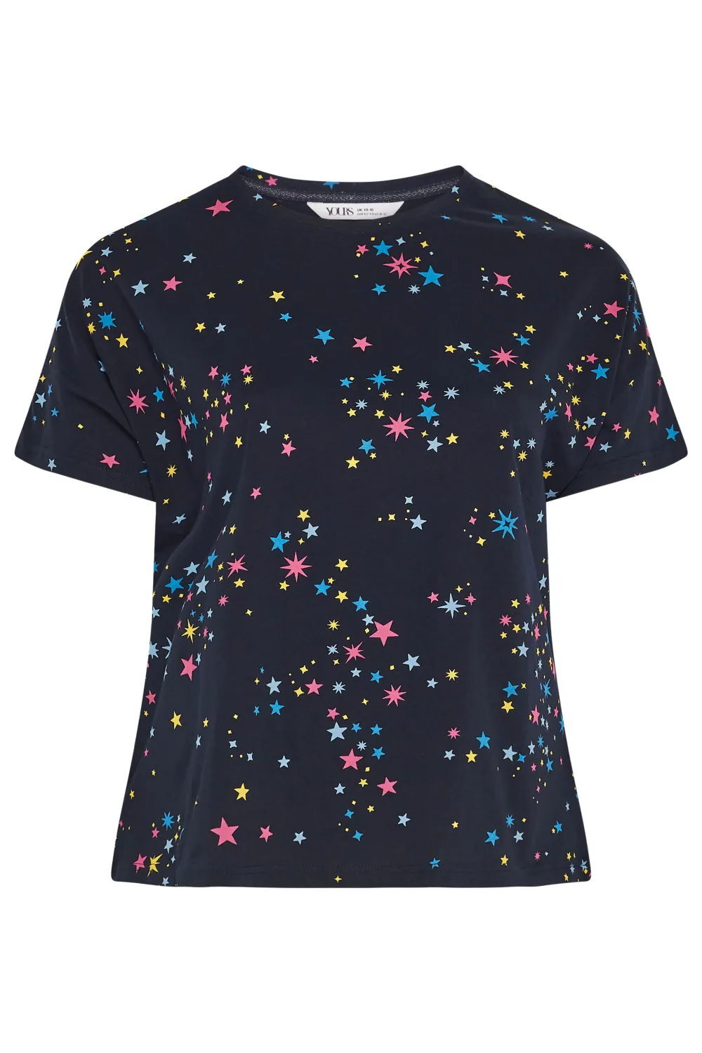 YOURS 4 PACK Curve Navy Blue Star Print Pyjama Set