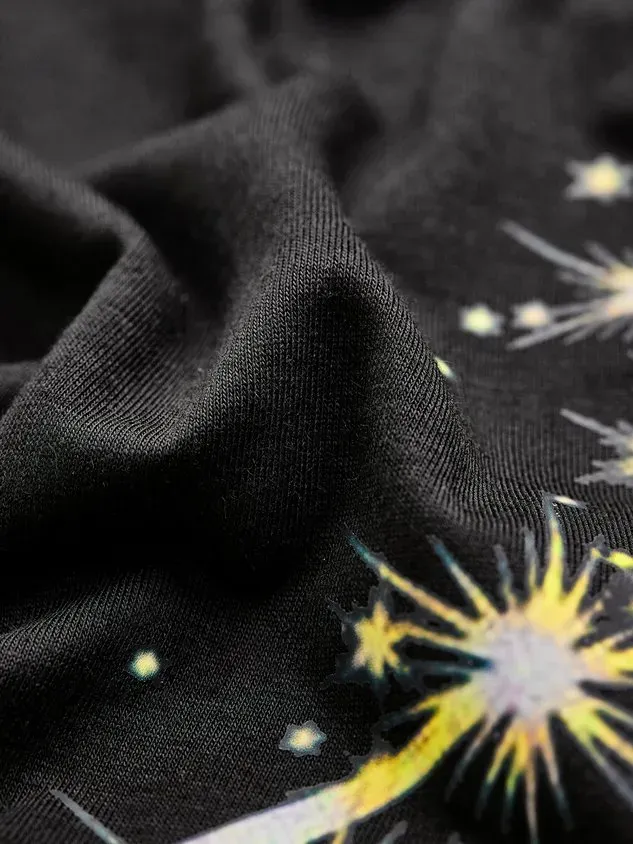 Women Leaf Crew Neck Sweet Long Sleeve T-shirt