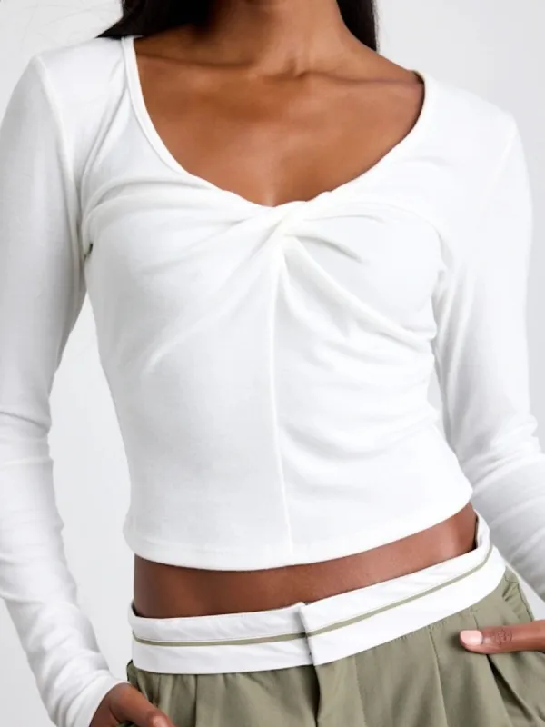 Twist Front Crop Top