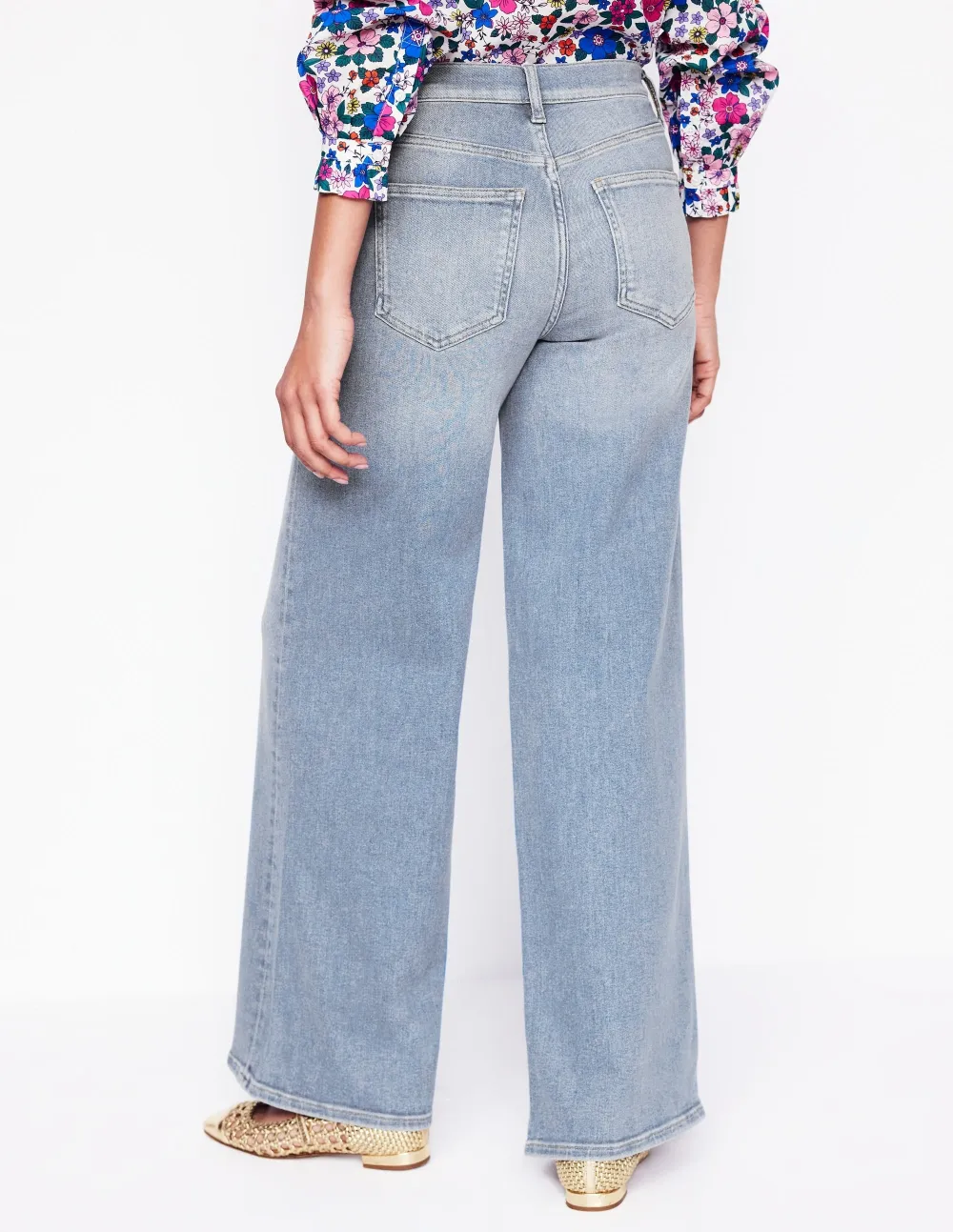High Rise Wide Leg Jeans