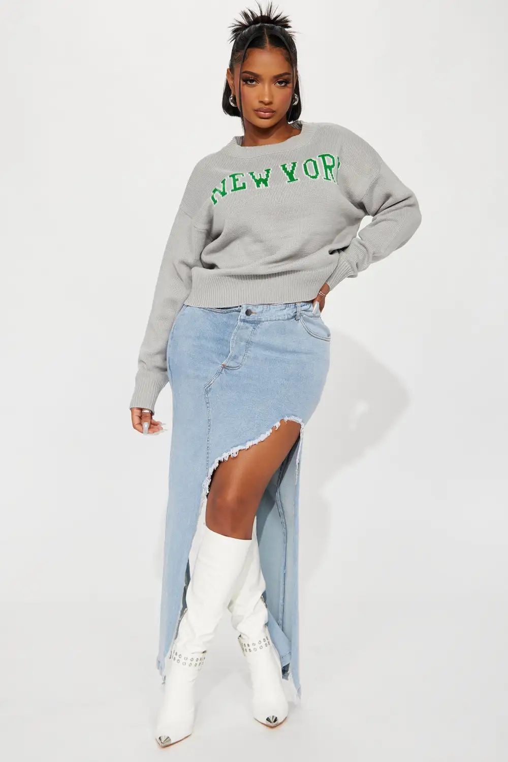 New York Vibe Sweater - Grey/combo