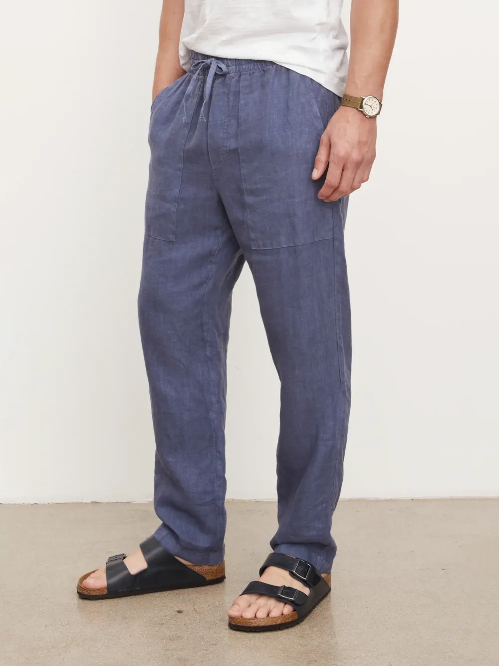 Men's Double Pockets Cotton Pants