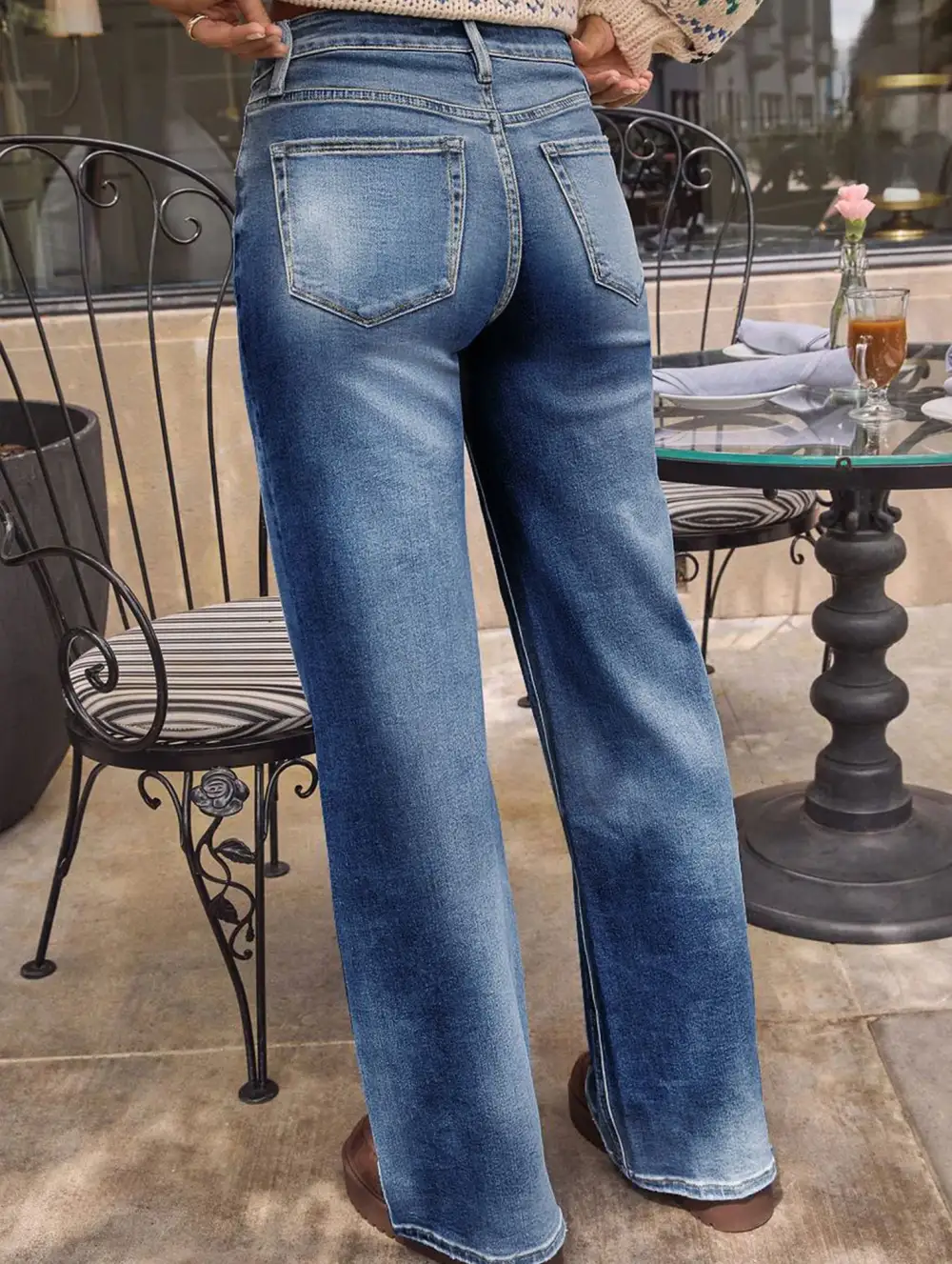 High Waisted Retro Loose Casual Jeans