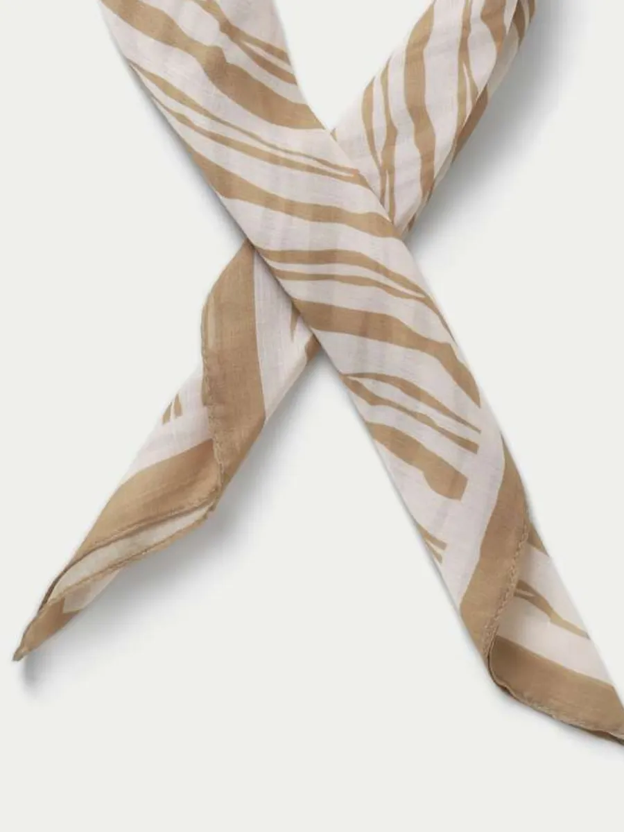 Striped Print Scarf