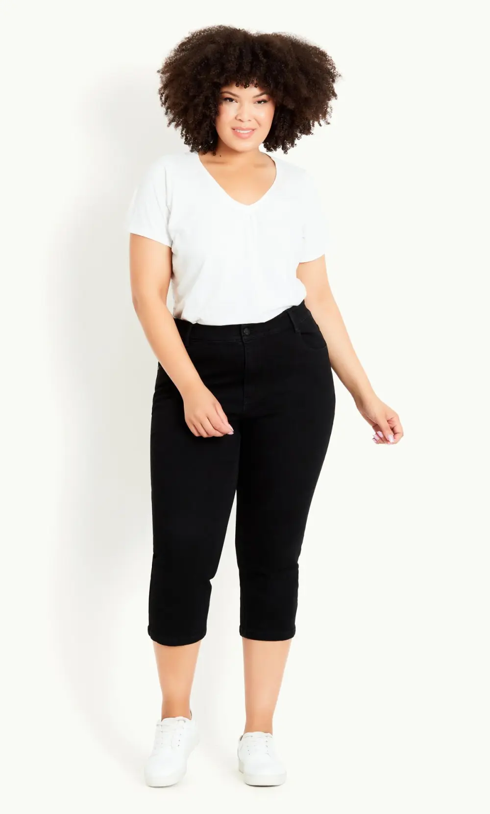 Evans Black Cropped Jeans