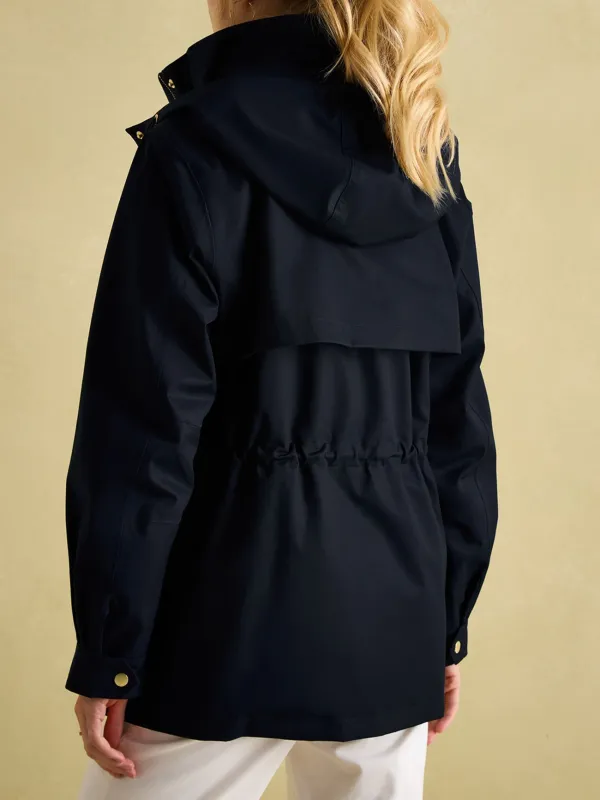 Navy Waterproof Raincoat with Hood