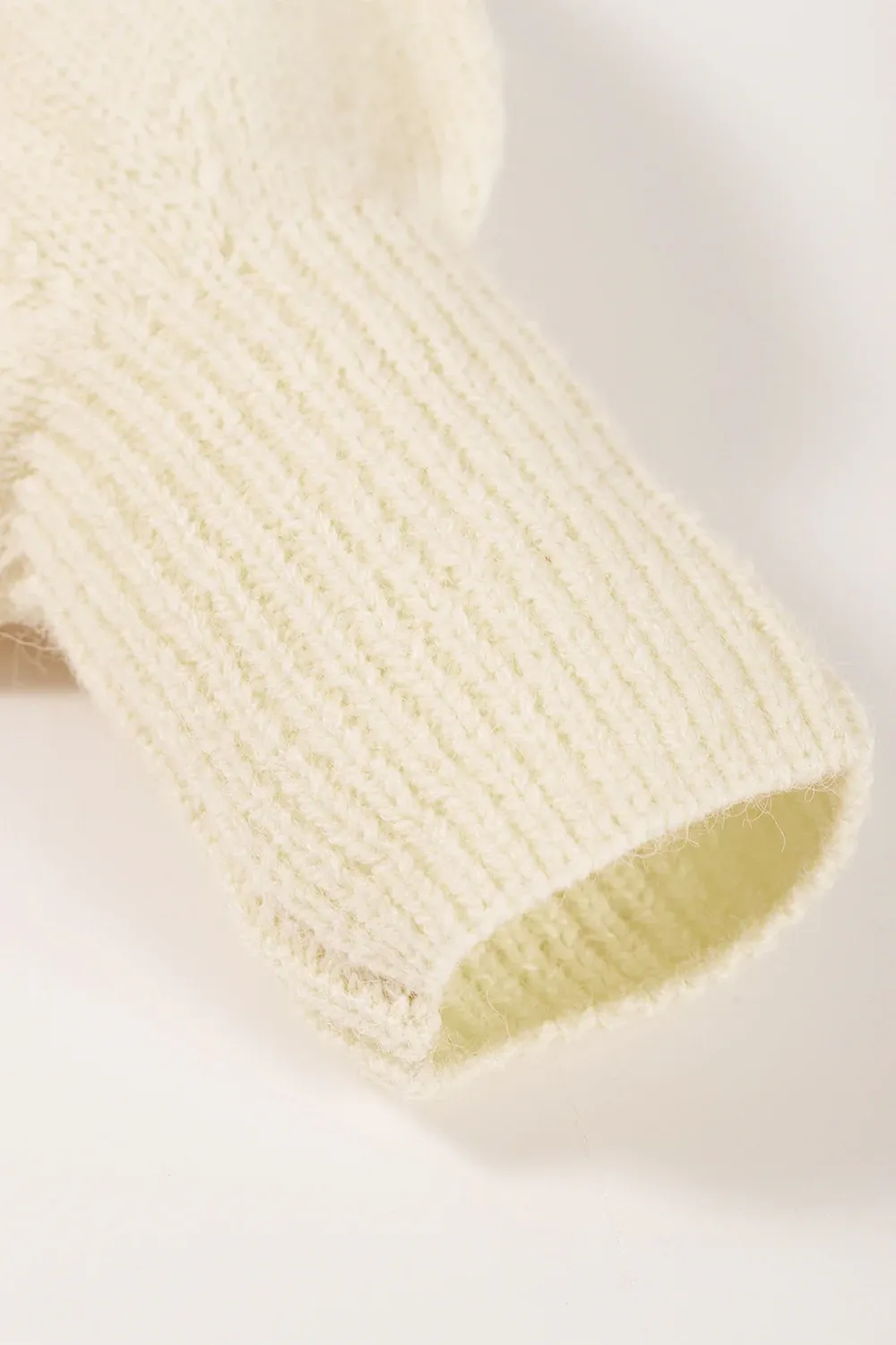 Minimalist Hollow-Out Breathable Cream Knit Sweater