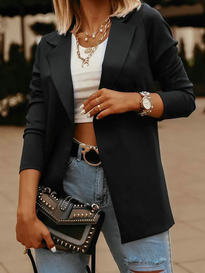 Plain Casual Blazer