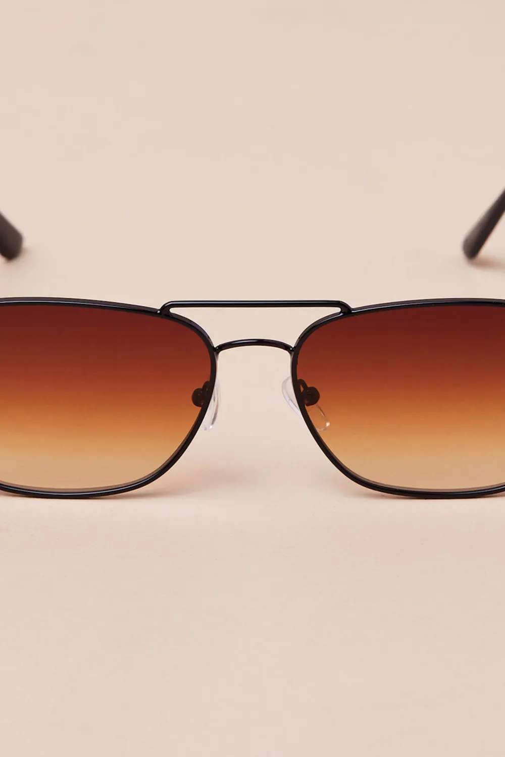 Retro Brown Gradient Lenses All-Match Women's Glasses