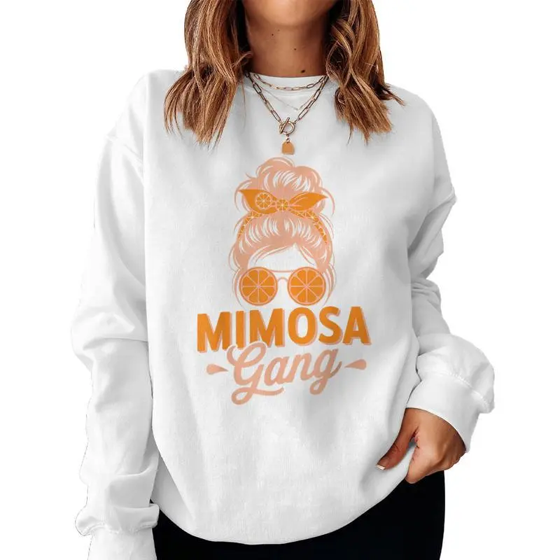 Mimosa Gang Brunch Orange Cocktail Women Women Sweatshirt