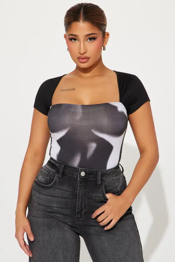 Taste Of Me Bodysuit - Black/combo