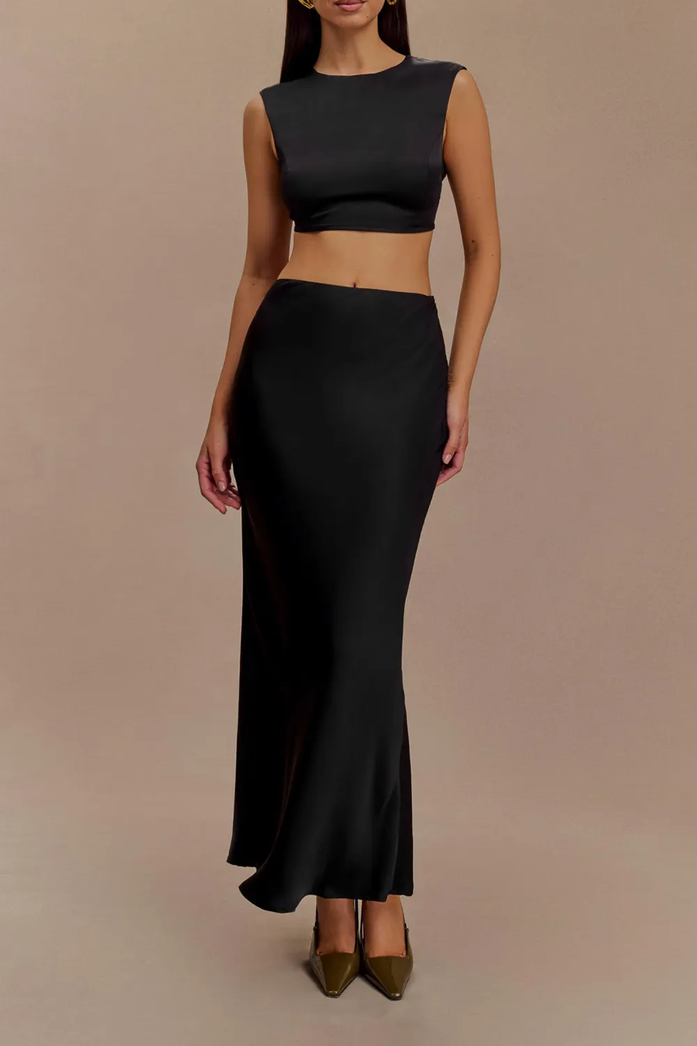 Satin Maxi Skirt