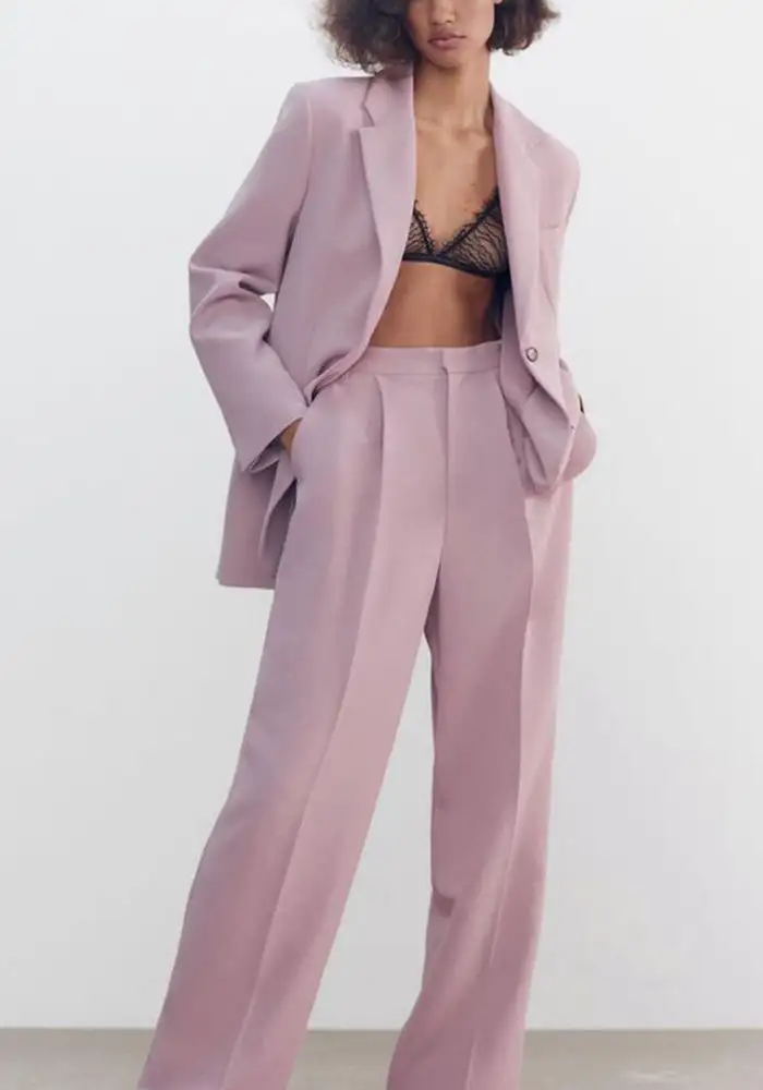 Royal Villa Pink Casual Blazer