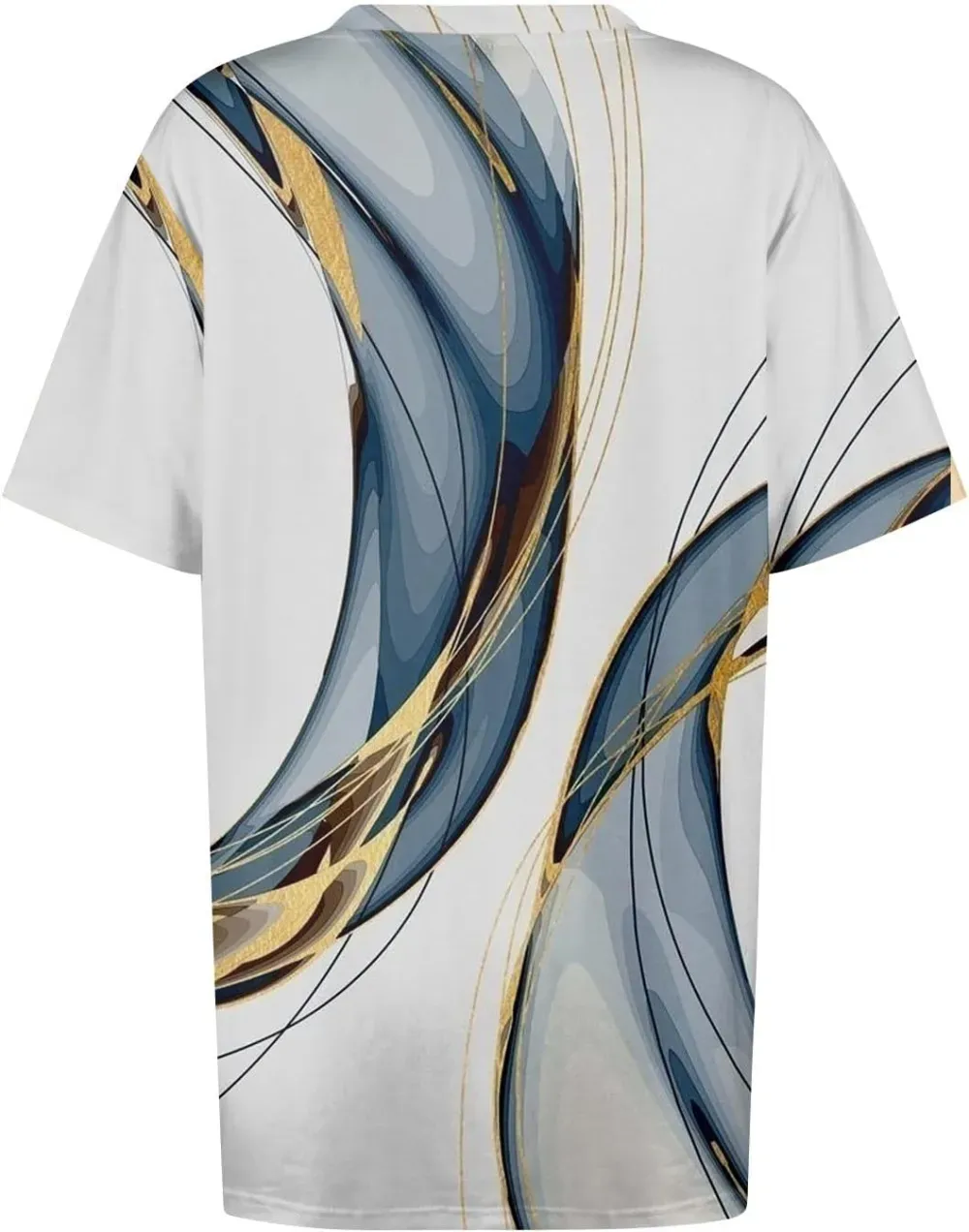 Plus Size Tops for Women Dressy Short Sleeve V Neck Shirts for Women Summer Tops for Women 2024 Floral Print Top