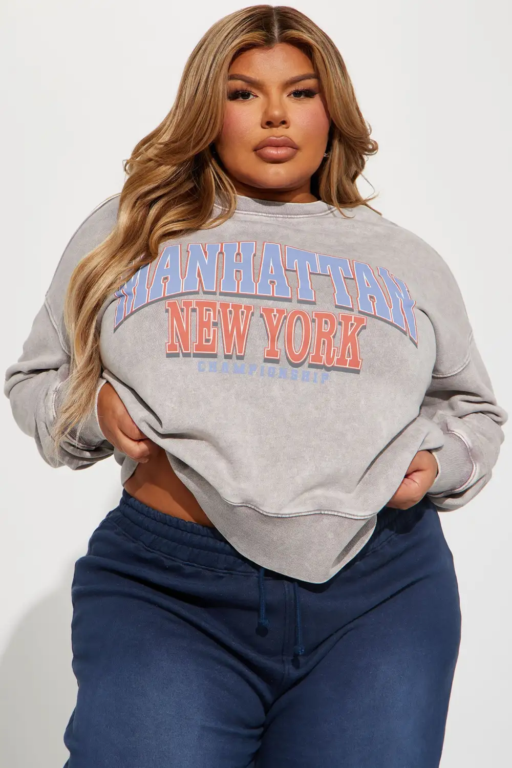 Manhattan Sweatshirt - Grey/combo