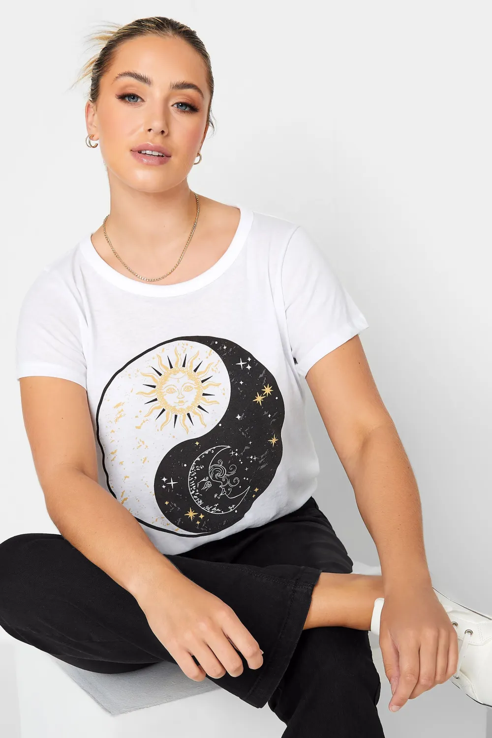 YOURS Curve Black Stretch Pull-On HANNAH Bootcut Jeggings