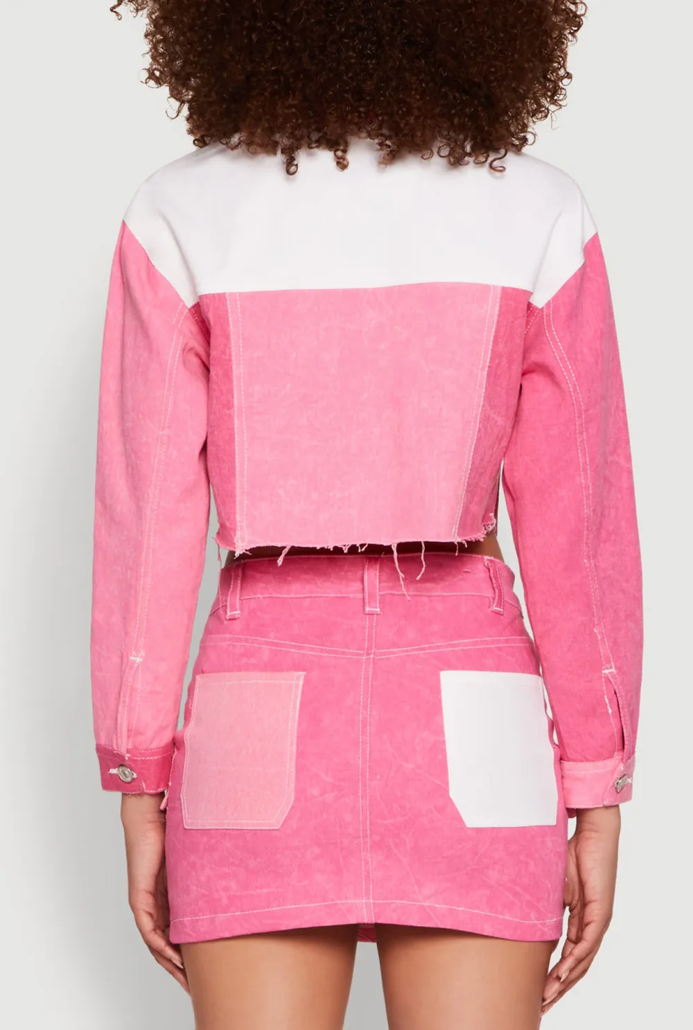 Cotton Color Blocked Jacket