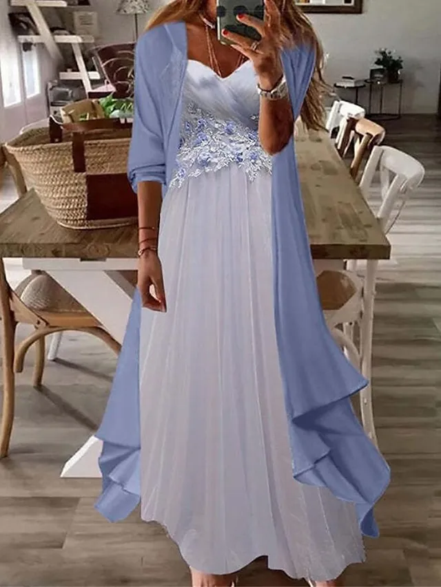 Women's Casual Dress Dress Set Two Piece Dress Long Dress Maxi Dress Purple Brown Green Half Sleeve Flower Print Summer Spring V Neck Fashion Vacation 2023 S M L XL XXL 3XL