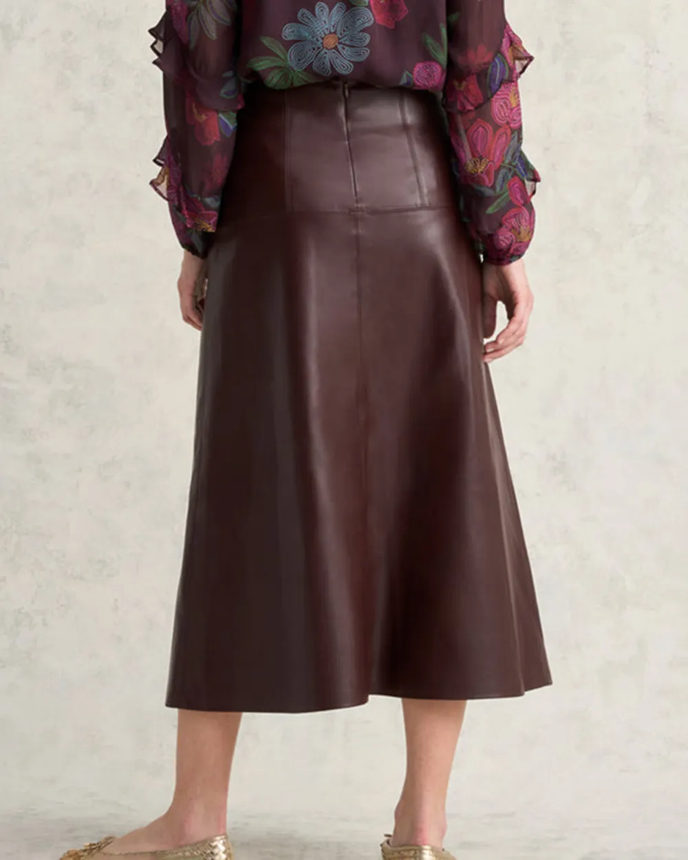Faux Leather Skirt