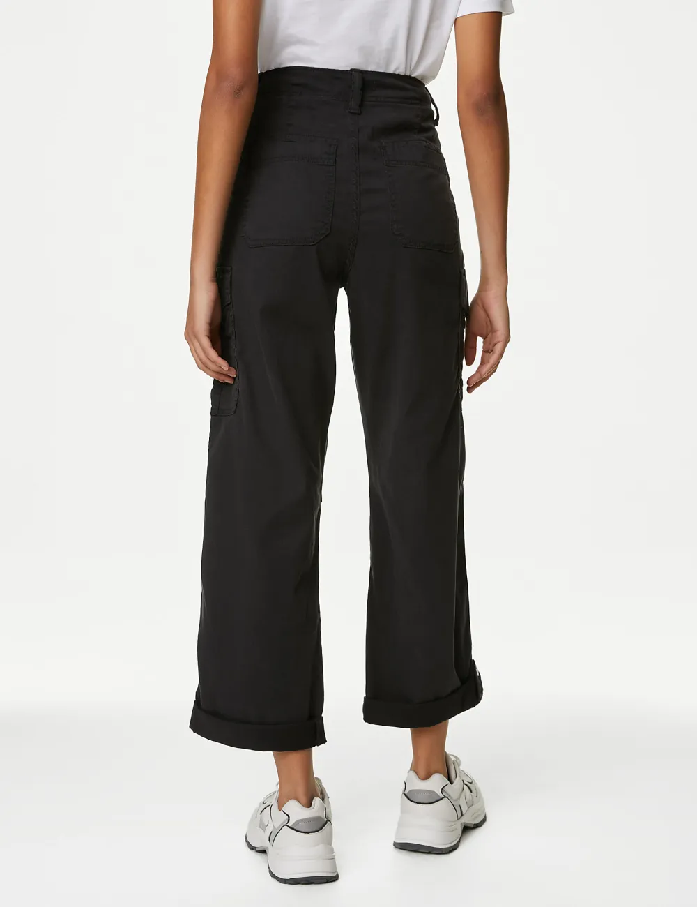 Tea Dyed Cropped Trousers