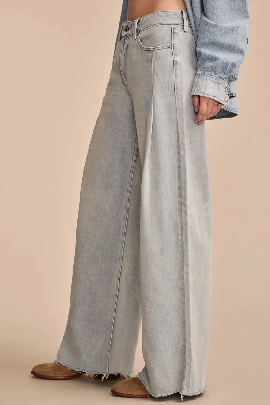 Wide Leg Liquid Denim Luxe Palazzo