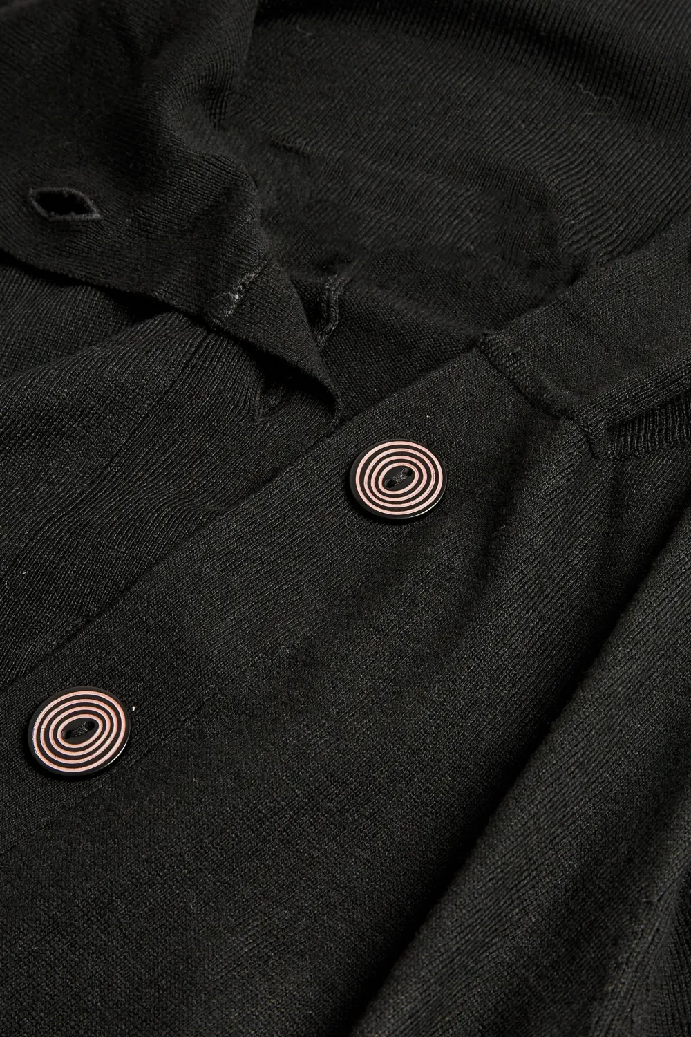 Evans Black Button Through Longline Cardigan