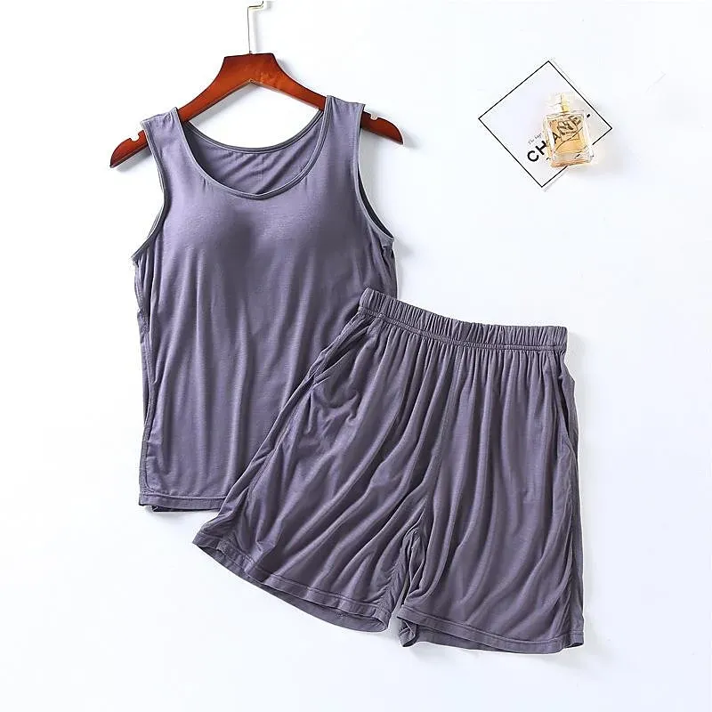 Women's Sports Suit With Built-In Bra