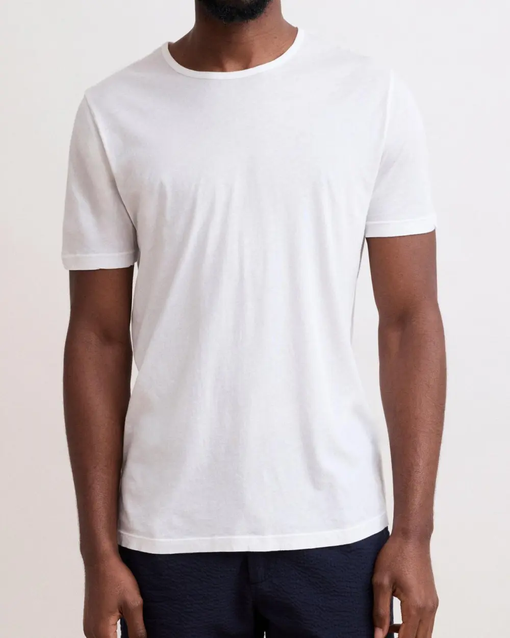 Comfortable Casual Breathable Crew Neck White T-Shirt