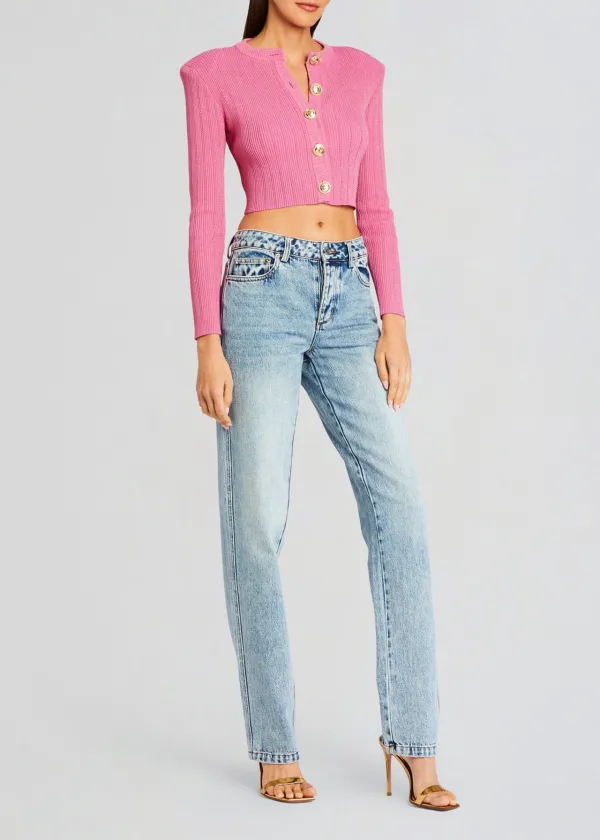 Knit Cropped Cardigan Jacket