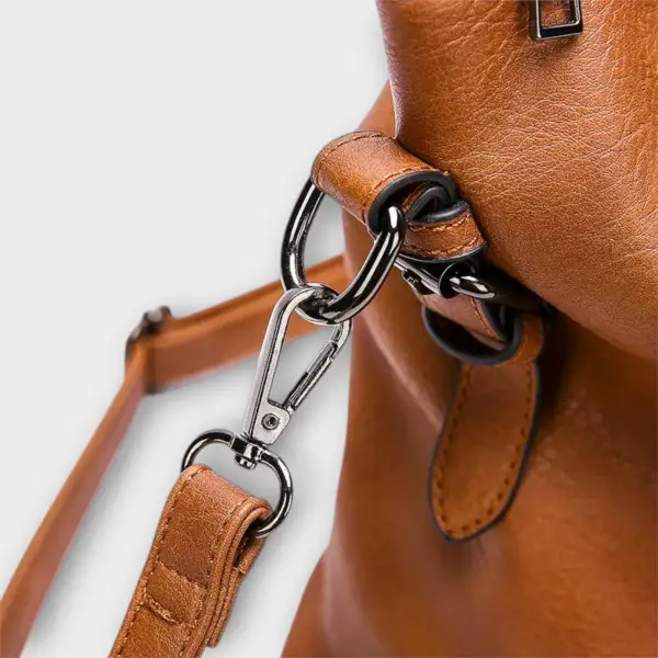Open Top Nylon Shoulder Bag